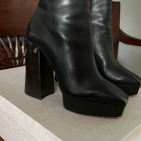 Jimmy Choo Bryn 125 leather platform ankle boots - Picture 5 of 9